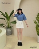 Sơ mi denim croptop tay ngắn HAD017