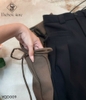 Quần suông lưng cao nơ hông YQD009 mềm mại