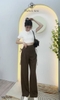 Quần suông lưng cao nơ hông YQD009 mềm mại