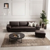 bộ ghế sofa da nâu