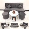 bộ ghế sofa giường nằm xám đậm