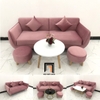 set ghế sofa hồng phấn