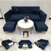 bộ ghế sofa văng bọc vải 1m9