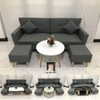 bộ ghế sofa xám đậm