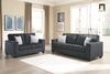 set ghế sofa phòng khách vải nỉ xám đen