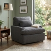 sofa đơn xám đậm