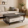 bàn sofa mặt đá xám