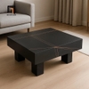 bàn sofa mặt ván gỗ vuông hiện đại