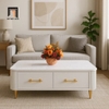 bàn sofa phòng khách màu trắng