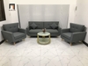 T3 Bộ ghế sofa màu xám đậm KL5 Piloc văn phòng làm việc