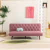 sofa giường màu hồng