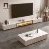 bàn sofa 1m1 mặt đá trắng