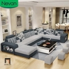 sofa chữ U 3m6 vải nỉ