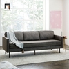 ghế sofa băng vải nỉ xám đậm
