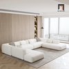 bộ ghế sofa chữ U xám trắng 3m2