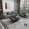 bộ ghế sofa gia đình cao cấp màu xanh lá