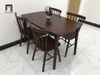 D2 Bộ bàn ăn pinstool 4 ghế 11-KH4-G18-B108 màu cafe nâu giá rẻ