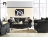 set ghế sofa vải nỉ nhung đen