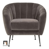 sofa đơn vải nhung màu nâu đậm