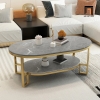 T2 Bàn sofa mặt đá xinh xắn BSF38 Lamin 1m x 50 phòng khách nhỏ