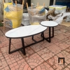 cặp bàn sofa khung chân đen