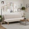 ghế sofa giường giá rẻ dài 1m7 trắng kem