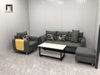 set ghế sofa vải nỉ bố xám đậm
