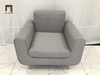 ghế sofa đơn màu xám ghi trắng