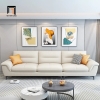 ghế sofa văng nỉ xinh xắn trắng kem