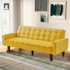 ghế sofa giường 2m vải nỉ vàng chanh