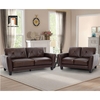set ghế sofa da giả màu nâu giá rẻ