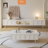 bàn sofa hình hộp chữ nhật trắng