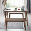 N2 Bộ bàn ăn 2 ghế bench dài 43-KH4-G105-B108 gia đình nhỏ
