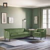 bộ ghế sofa gia đình xanh lá