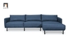 Q1 Ghế sofa góc L 2m4 x 1m6 da Pu GT11 Ezra màu xanh dương