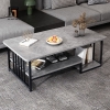 bàn sofa phòng khách mặt đá xám