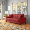 sofa giường đỏ đô