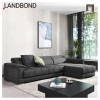 bộ ghế sofa góc vải nỉ đen