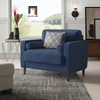 sofa đơn màu xanh đậm cho phòng ngủ