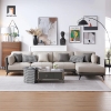 bộ ghế sofa góc L da công nghiệp