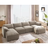 H1 Bộ ghế sofa chữ U vải nỉ đẹp UT28 Dermott 3m2 giá rẻ