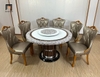 set bàn ăn tròn mâm xoay 1m3