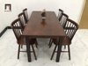 A1 Bộ bàn ăn 6-KH6-G18-B108-naugo 6 ghế 7 nan màu cafe nâu