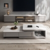 X2 Cặp bàn sofa mặt đá vuông đa năng BSF93 Rupeton 1m3 kéo dài