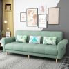 L3 Ghế sofa giường cao cấp GB112 Beiro dài 2m1 vải nỉ màu xanh lá