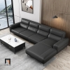 sofa góc L da công nghiệp