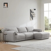 bộ ghế sofa vải nỉ xám trắng