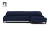 sofa góc vải bố 2m4 x 1m6 xanh đậm