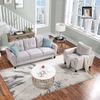 combo 2 ghế sofa xám trắng vải nỉ