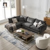 bộ ghế sofa góc L vải nỉ